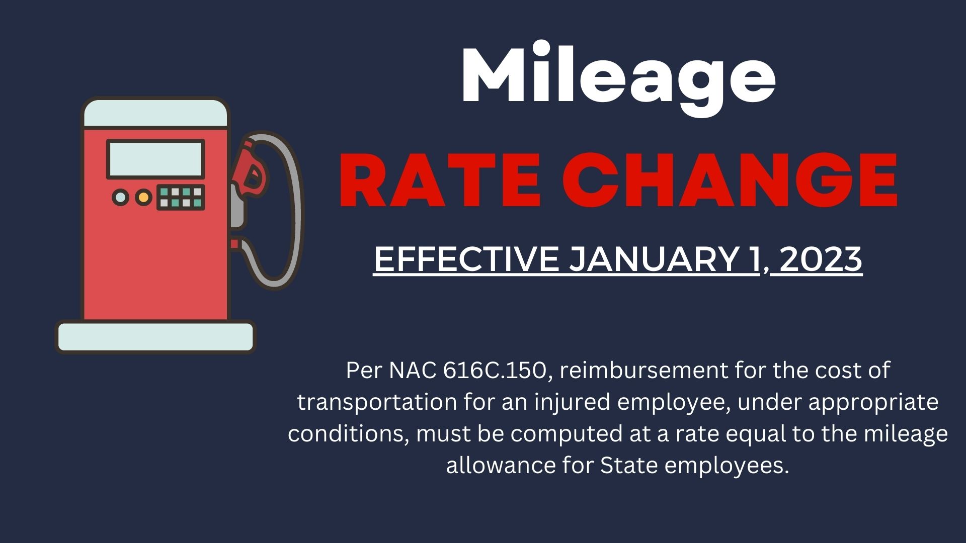 2023 Mileage Rate Change Eff 1.1.23